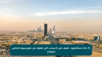 13 حالة استثنائية.. تعرف على الأسباب التي تعفيك من دفع رسوم الأراضي البيضاء